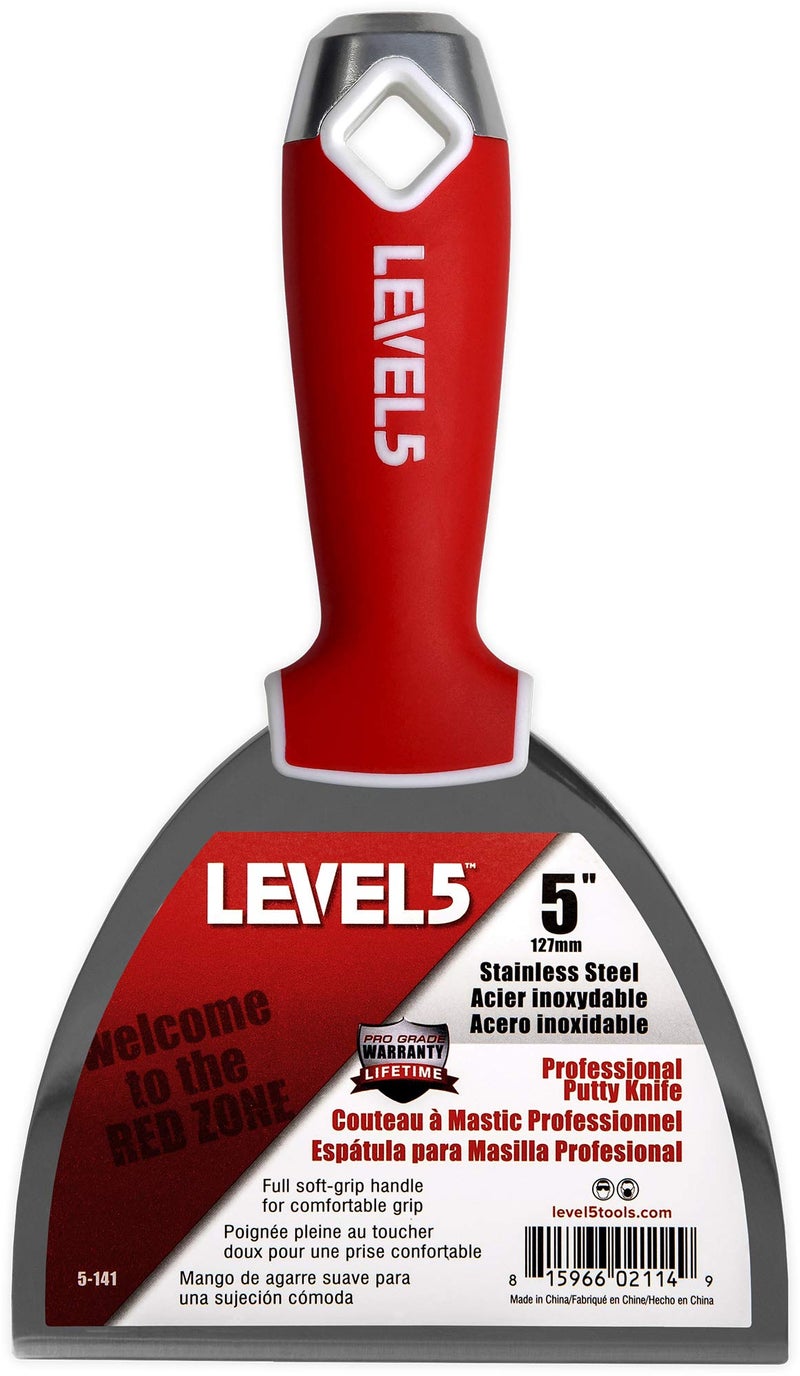 Level-5 LEVEL5 Stainless Steel Joint Knife 3-Pack w/Soft Grip Handles | 5-620 - Image 5